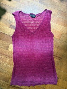 Wrapper Fuchsia Knit Sleeveless Tank Top